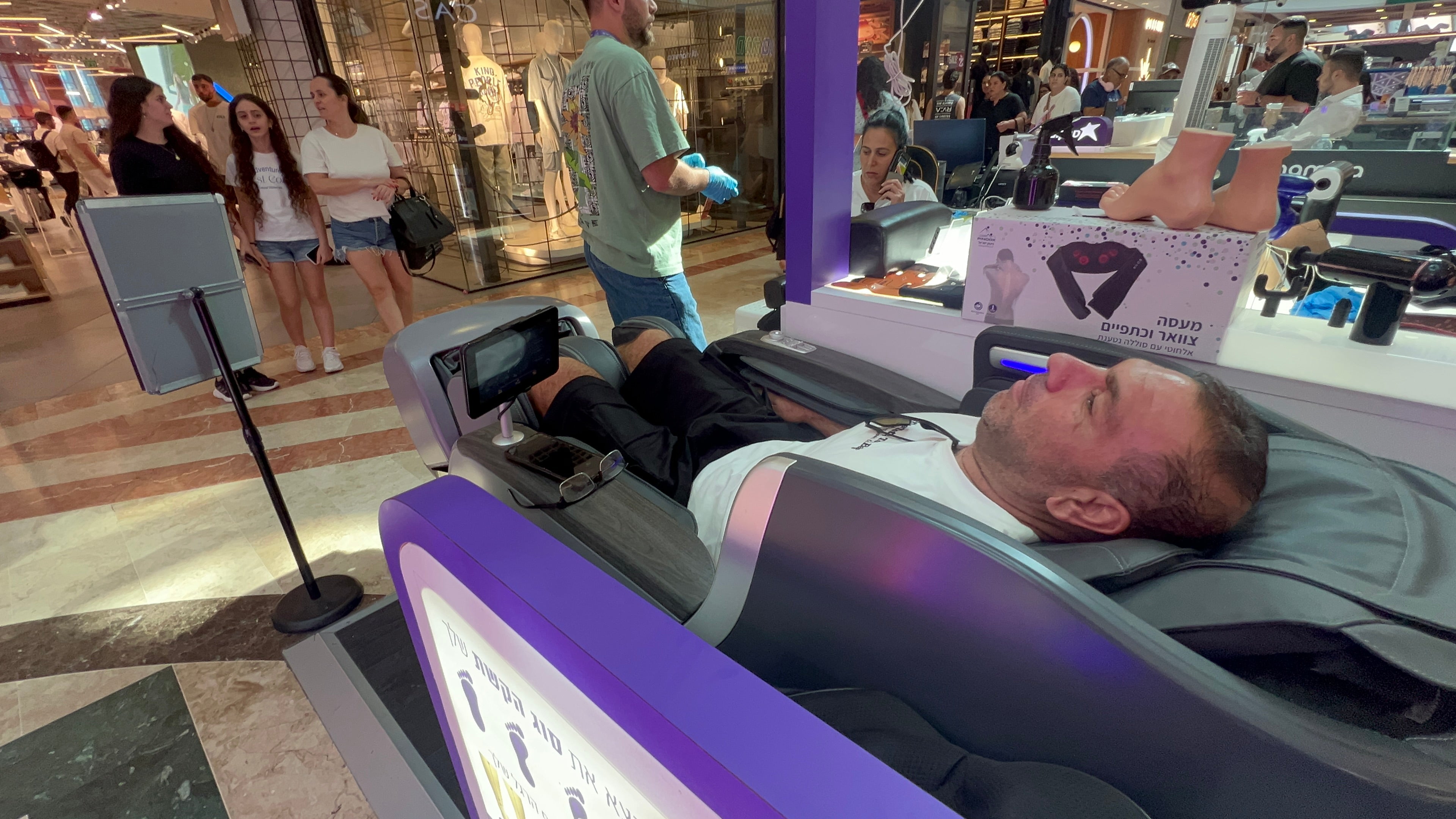 Full-body massage treatment packages pamper you in a Zero Gravity massage chair
