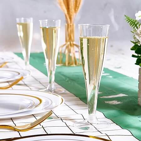 Fancy champagne glasses