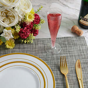 Fancy champagne glasses