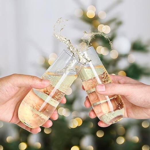 Fancy champagne glasses