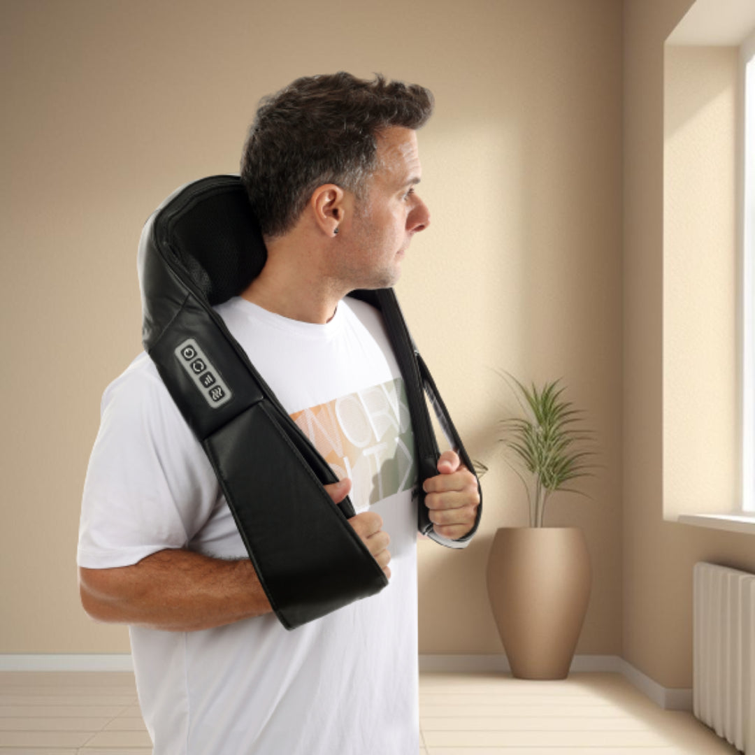 רצועת עיסוי אלחוטית לצוואר ולכתפיים